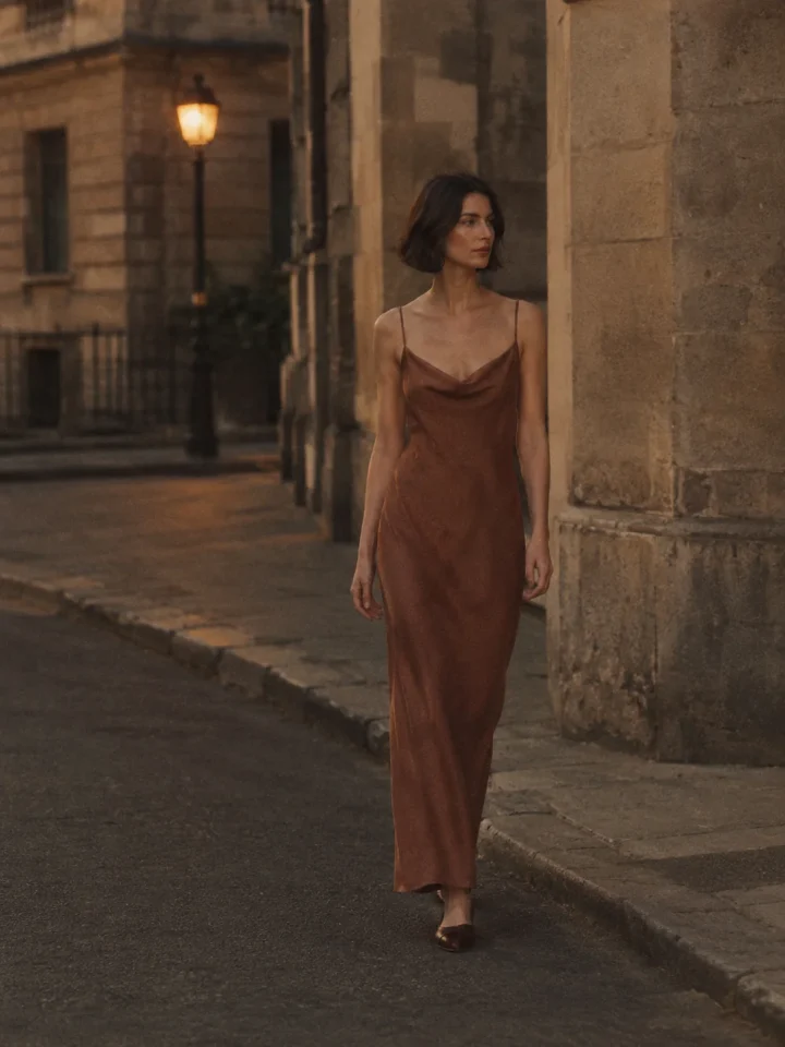 Corner Light Bias Maxi Dress