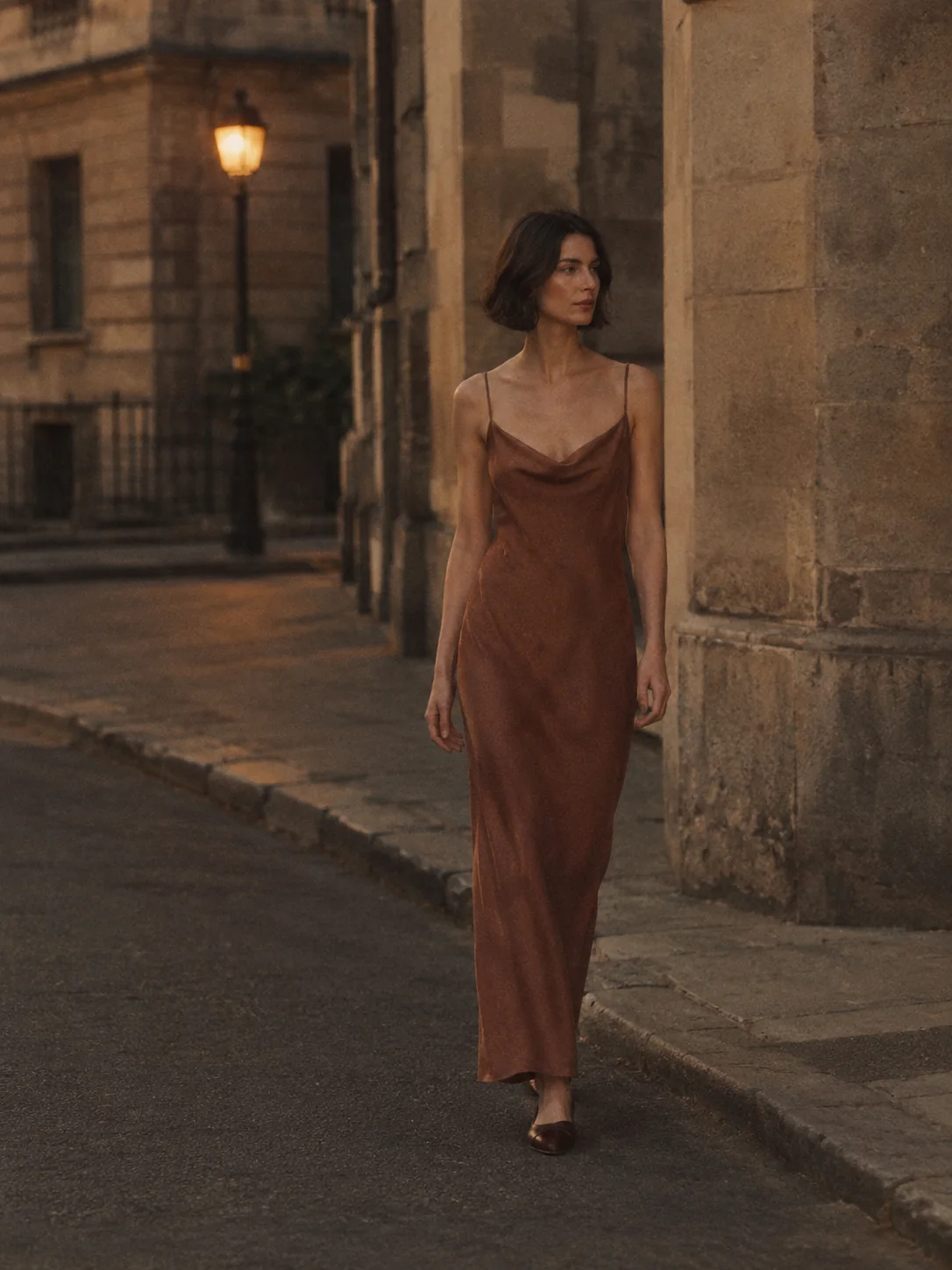 Corner Light Bias Maxi Dress, view 1