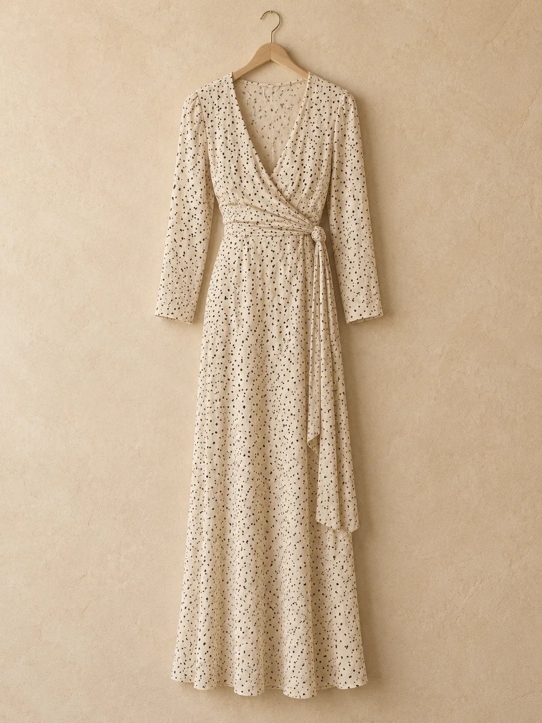 Late Reel Wrap Maxi Dress, view 4