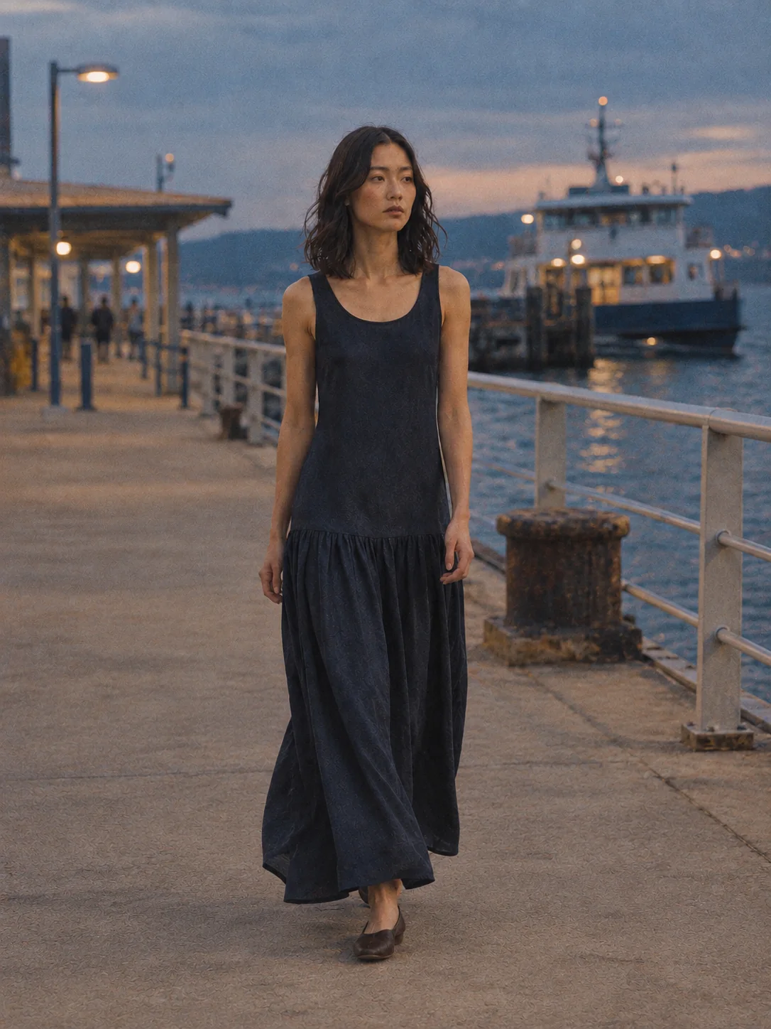 Harbour Walk Drop-Waist Maxi, view 3
