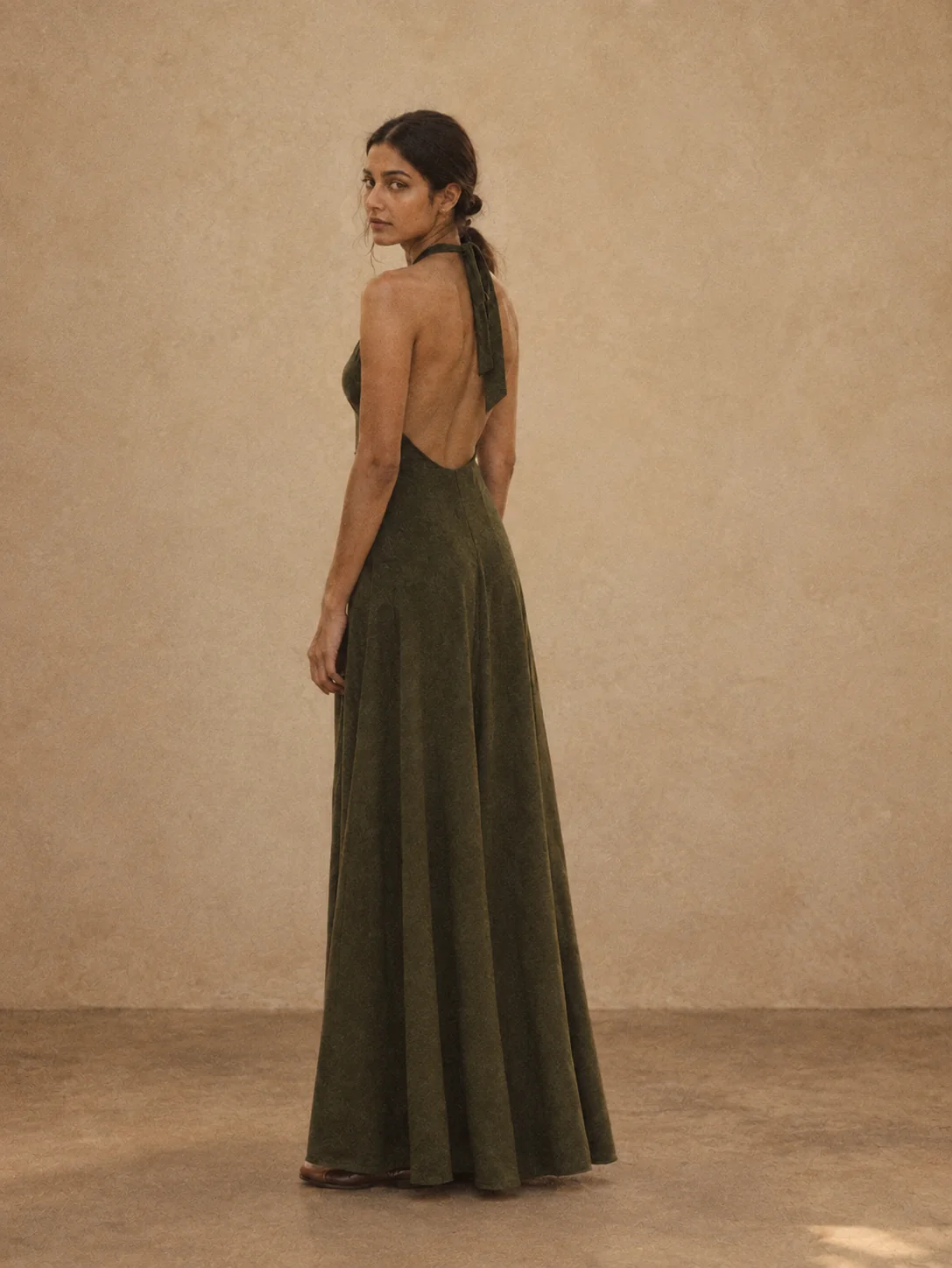 Dusk Platform Halter Maxi, view 2