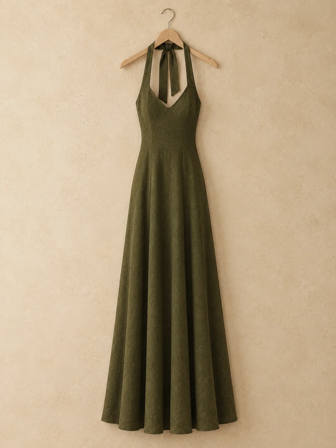 Dusk Platform Halter Maxi, view 4