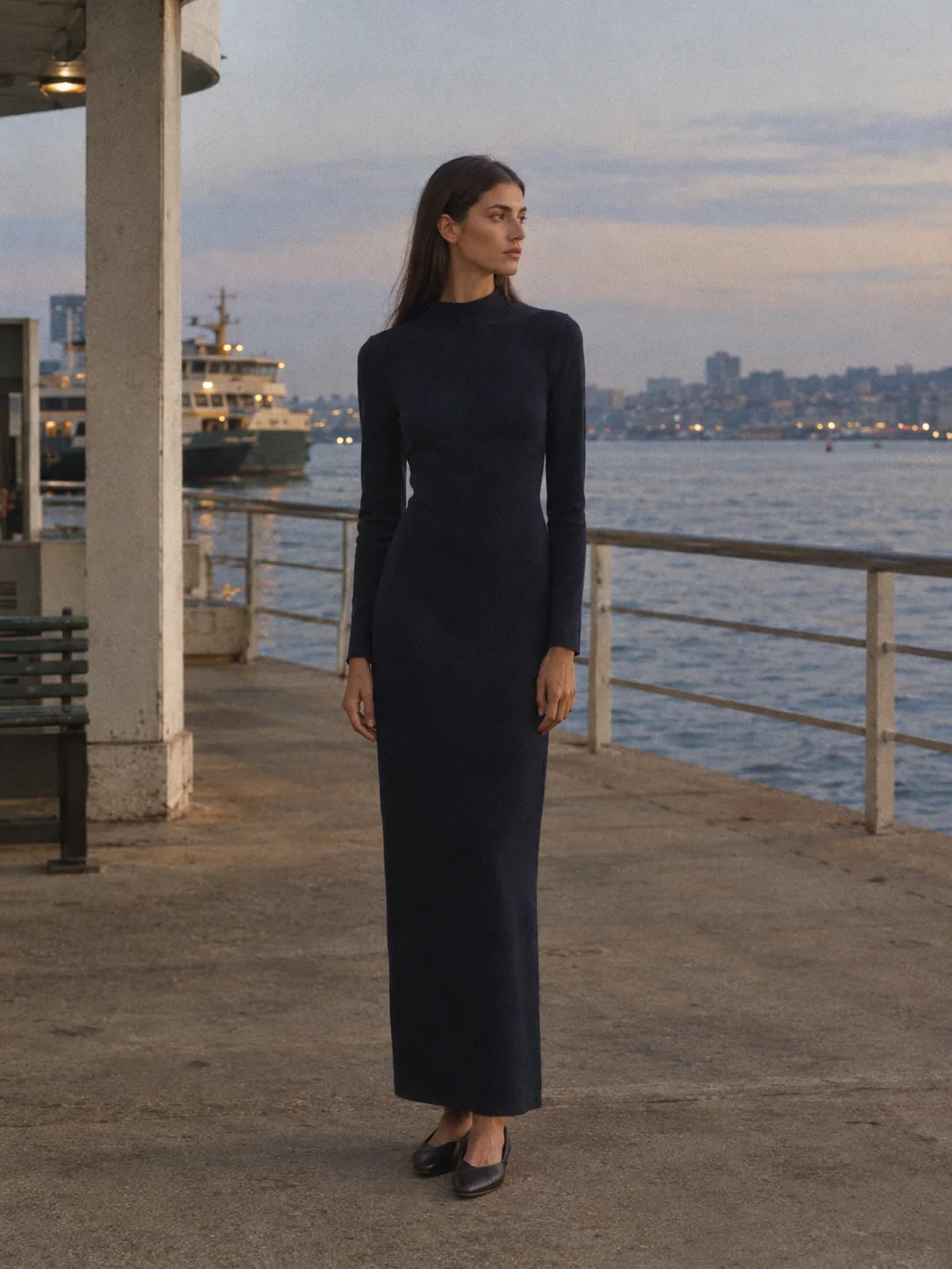 Night Ferry Mock-Neck Column, view 1