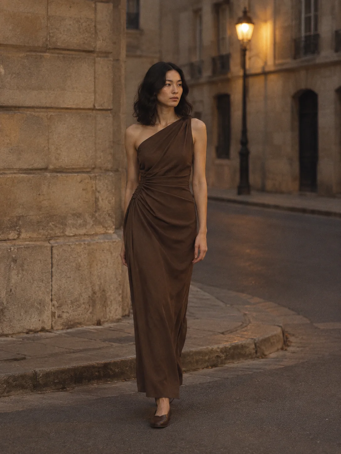 Side Street One-Shoulder Maxi, view 1