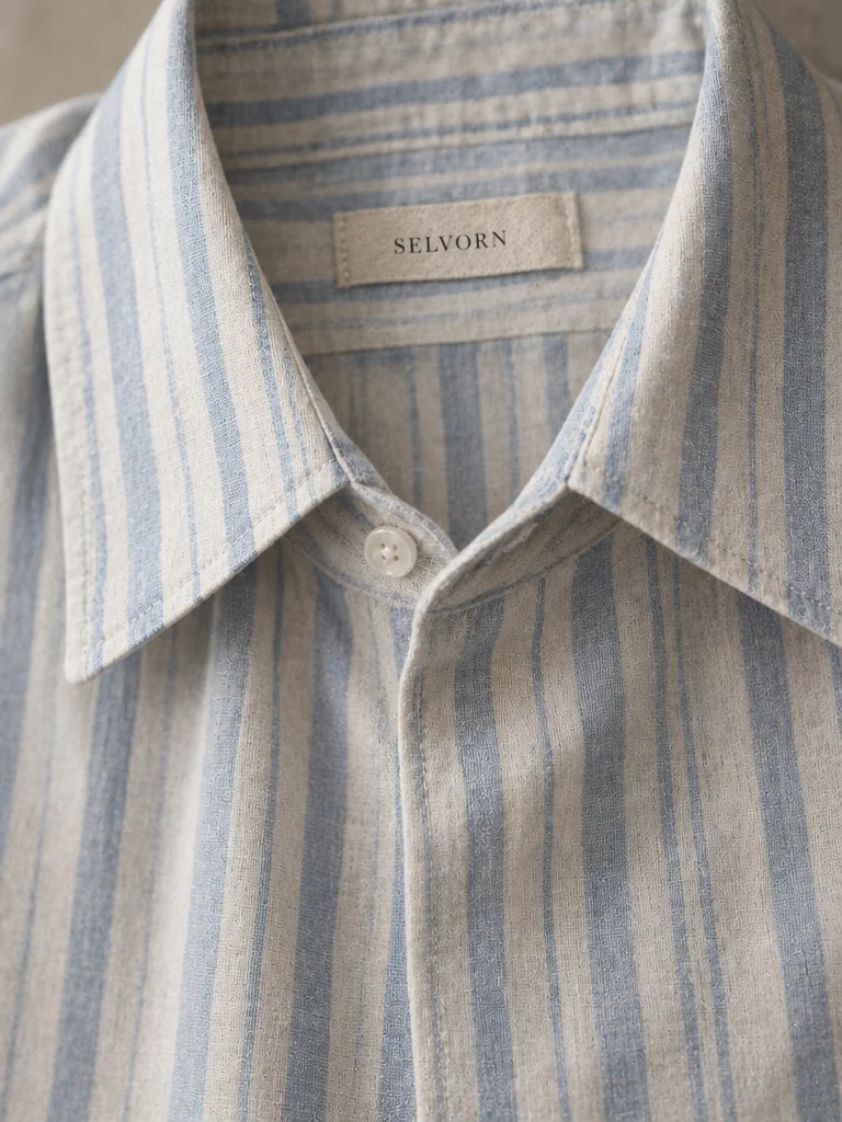 Voice-Over Oversized Stripe Shirt, view 5