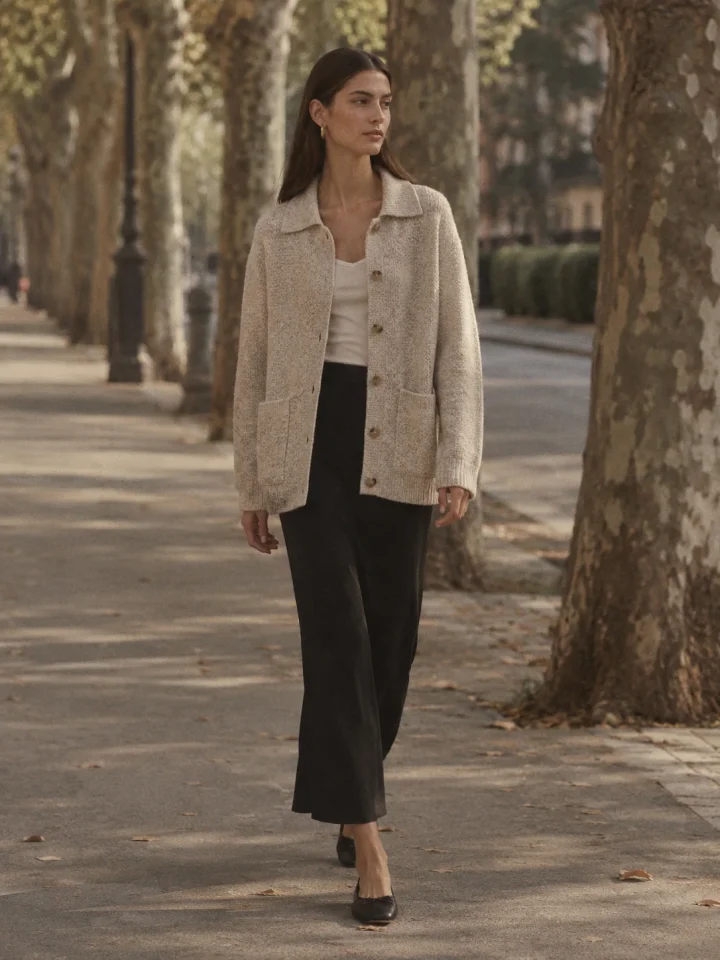 Soft Cut Knit Overshirt