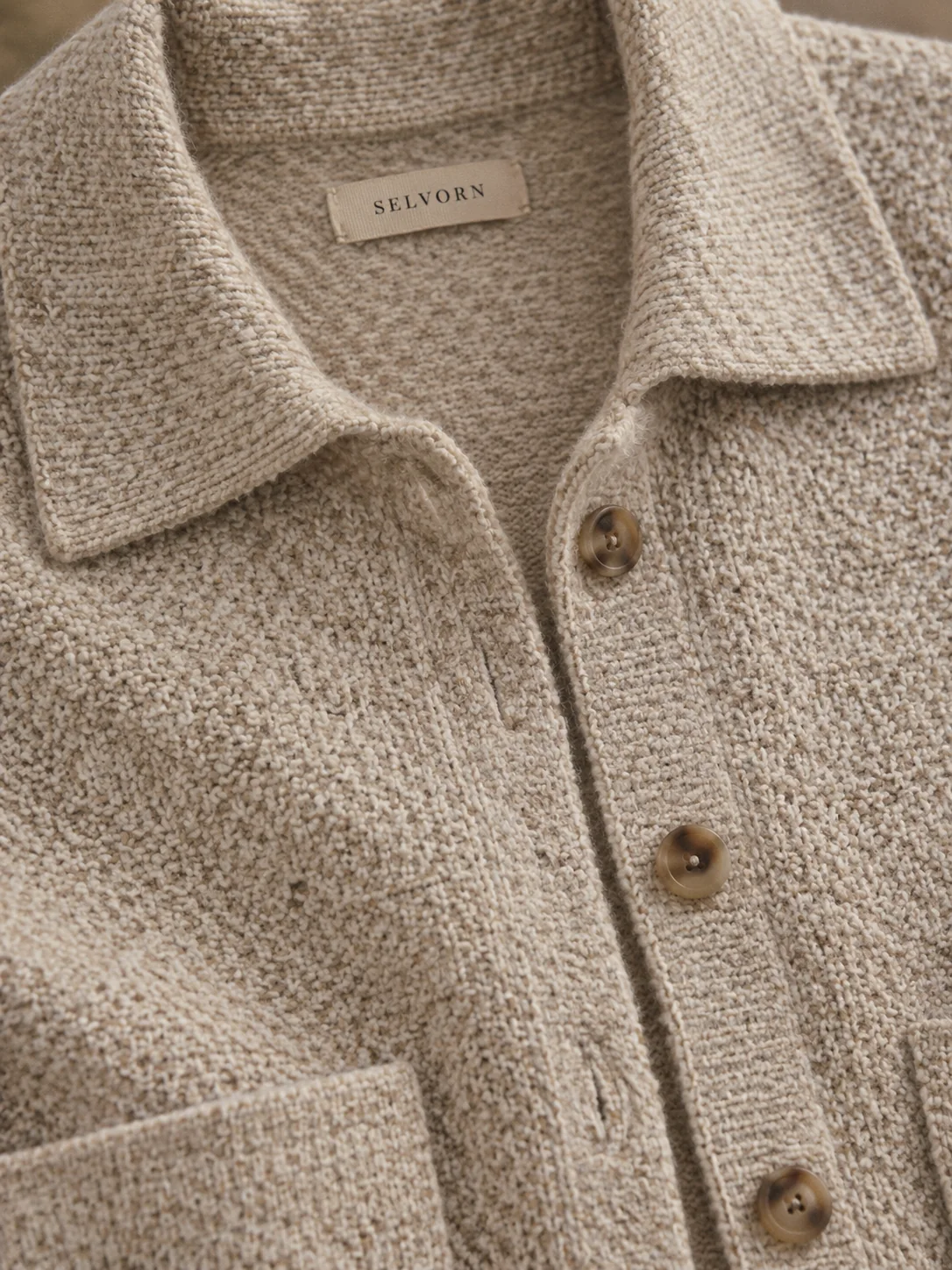 Soft Cut Knit Overshirt, view 5