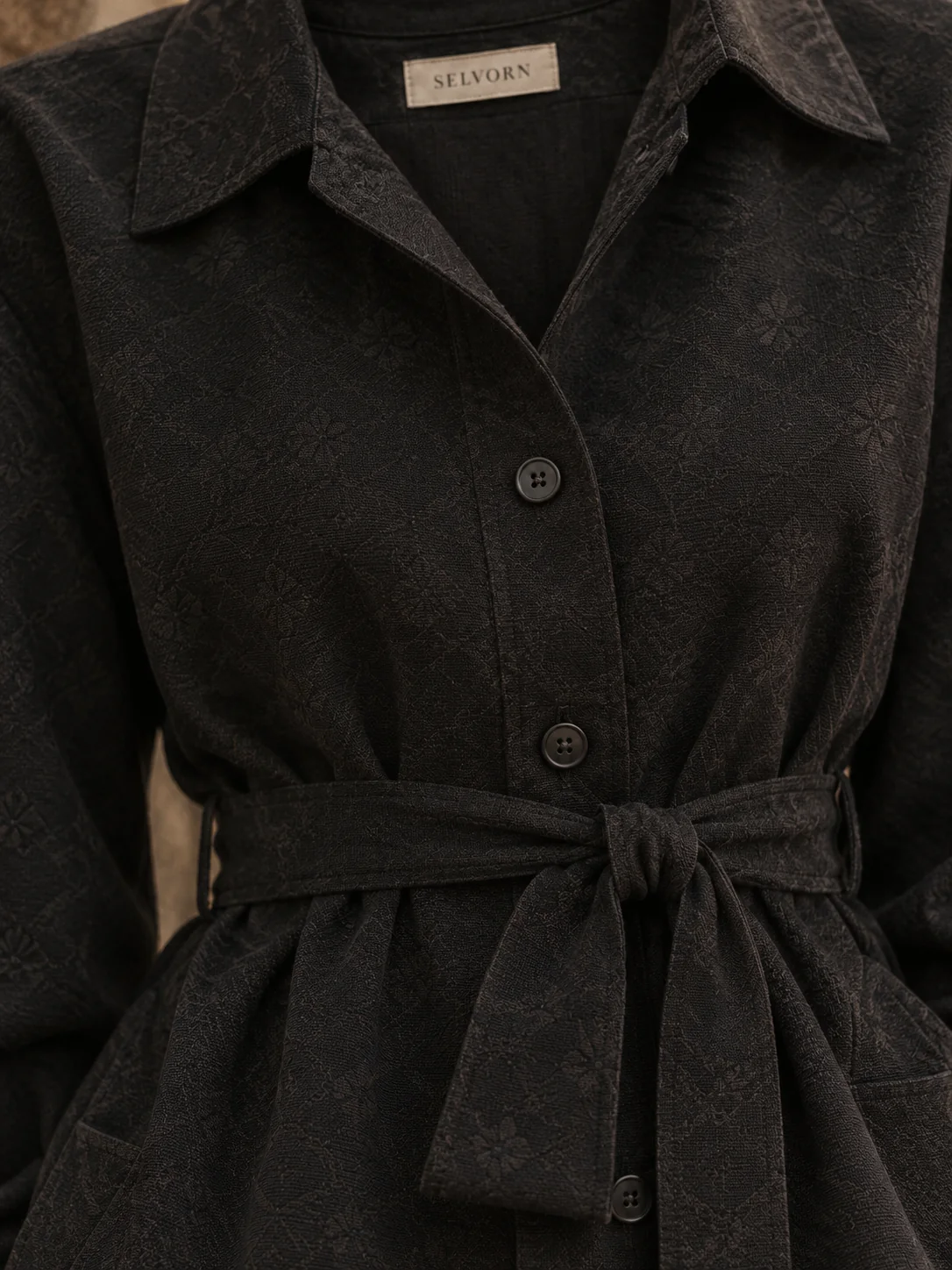 Evening Edit Tie-Waist Overshirt, view 5
