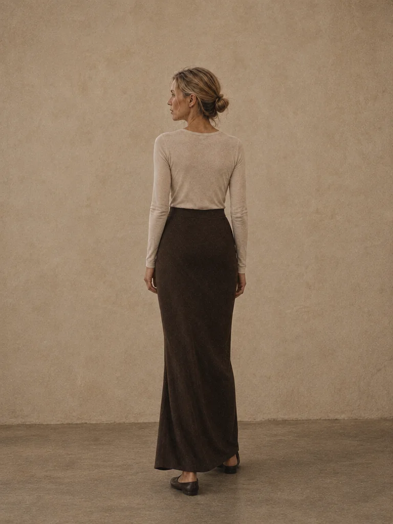 Long Take Bias Column Skirt, view 2