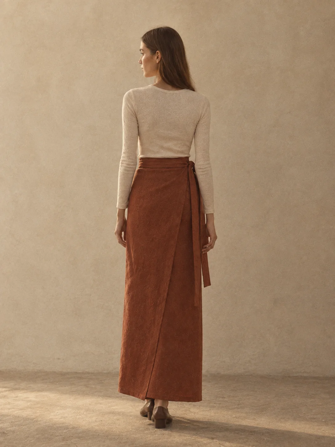 Crossing Wrap Maxi Skirt, view 2