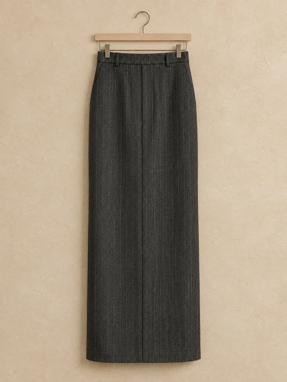 Quiet Seam Tailored Maxi Skirt, view 4