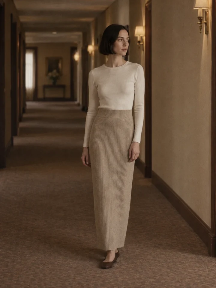 Corridor Rib Knit Skirt