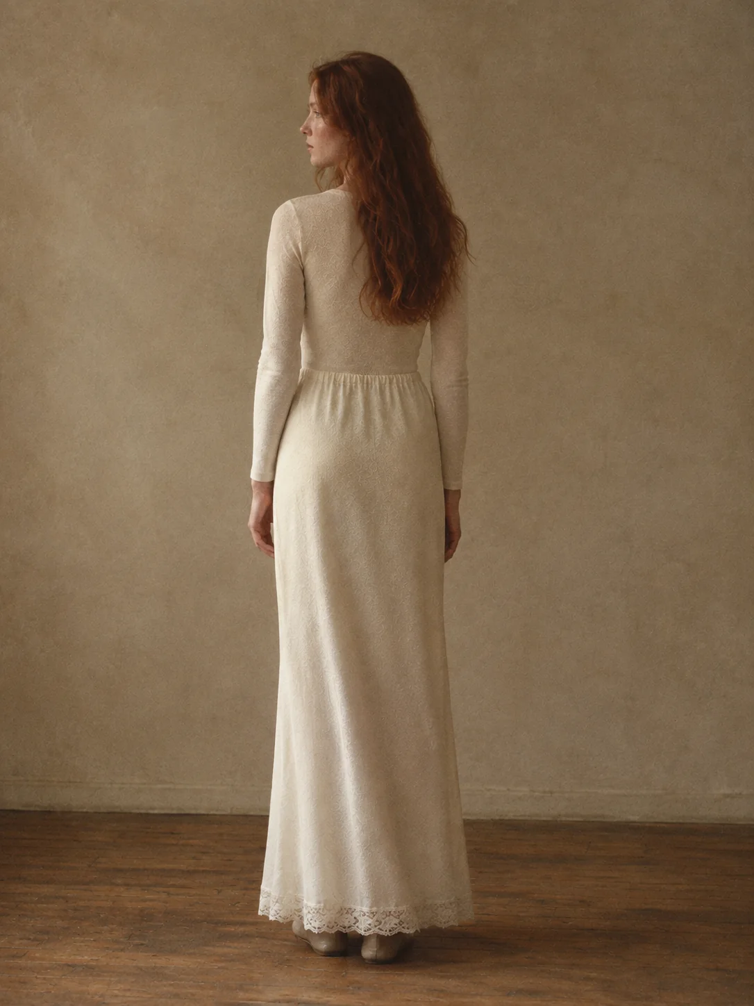 Paper Moon Lace-Hem Slip Skirt, view 2