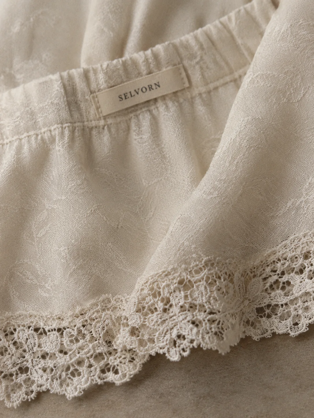 Paper Moon Lace-Hem Slip Skirt, view 5