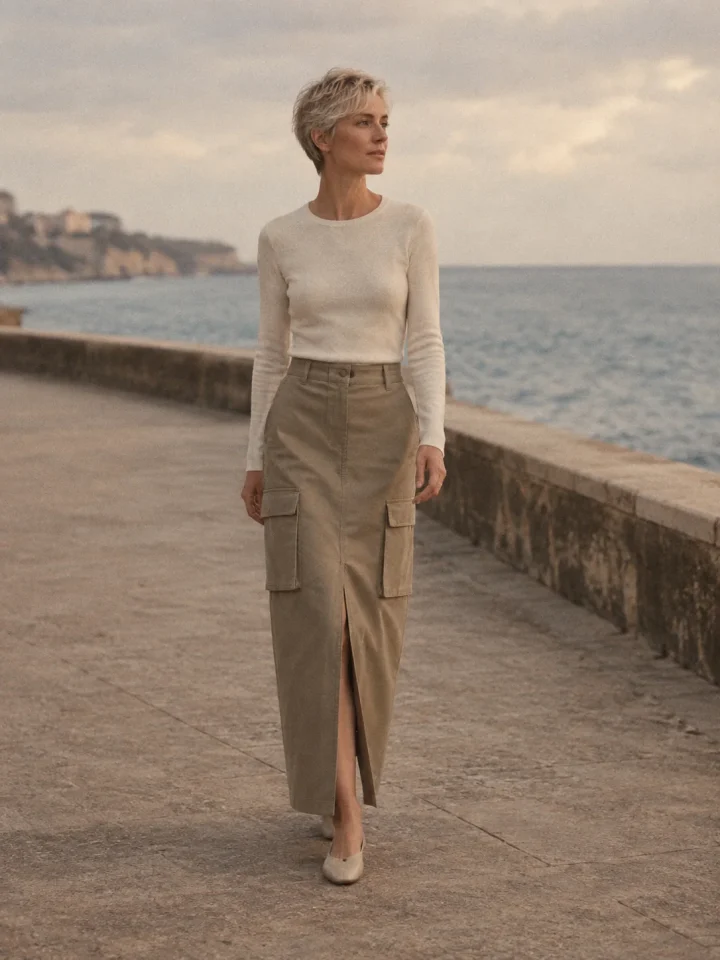 Rain Check Utility Maxi Skirt