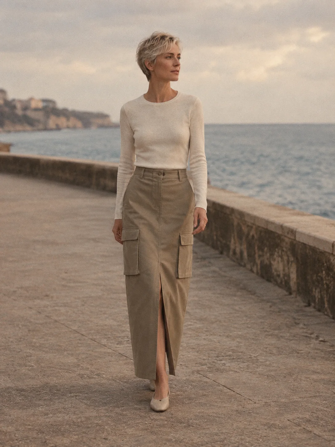 Rain Check Utility Maxi Skirt, view 1