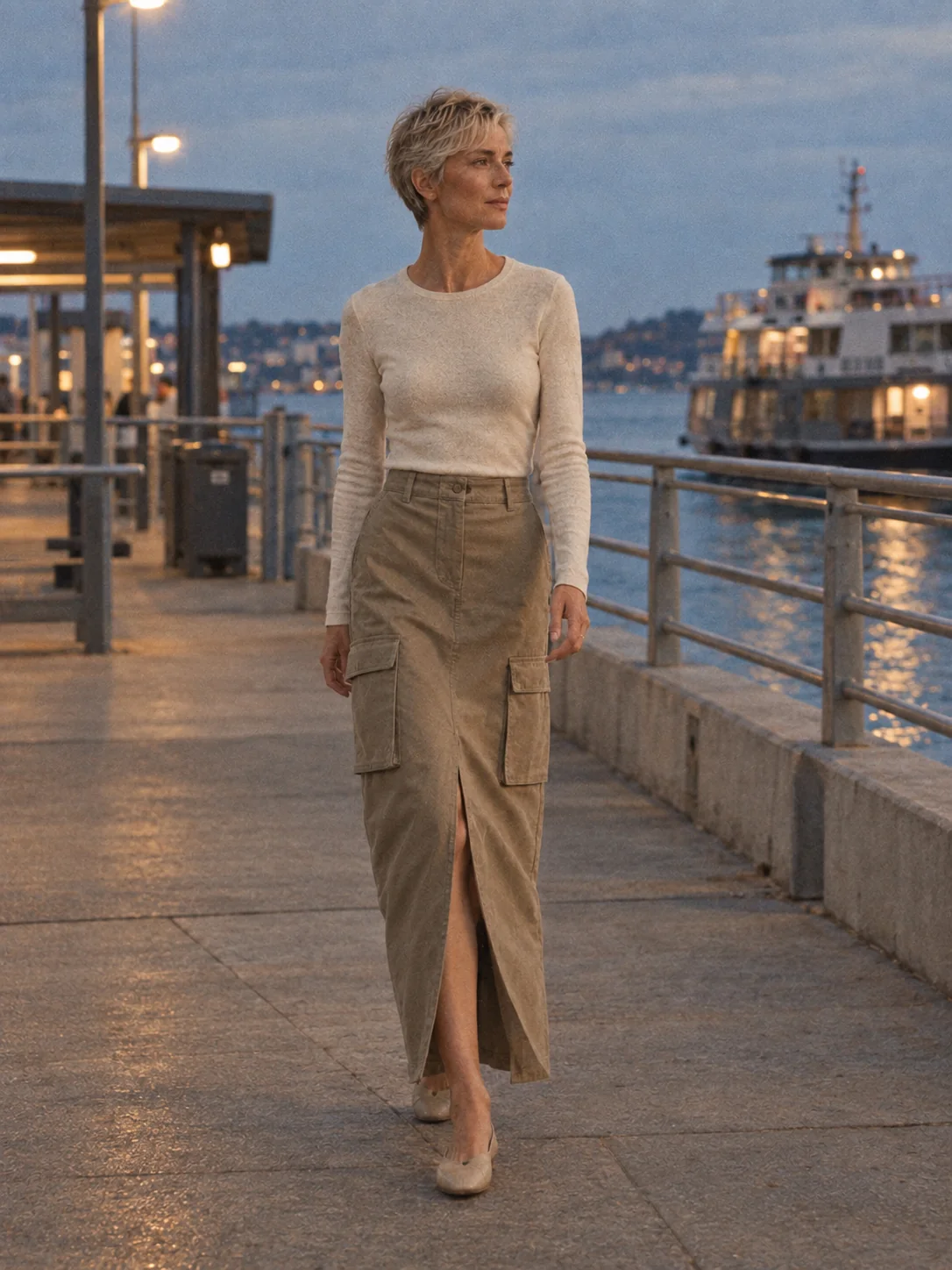 Rain Check Utility Maxi Skirt, view 3