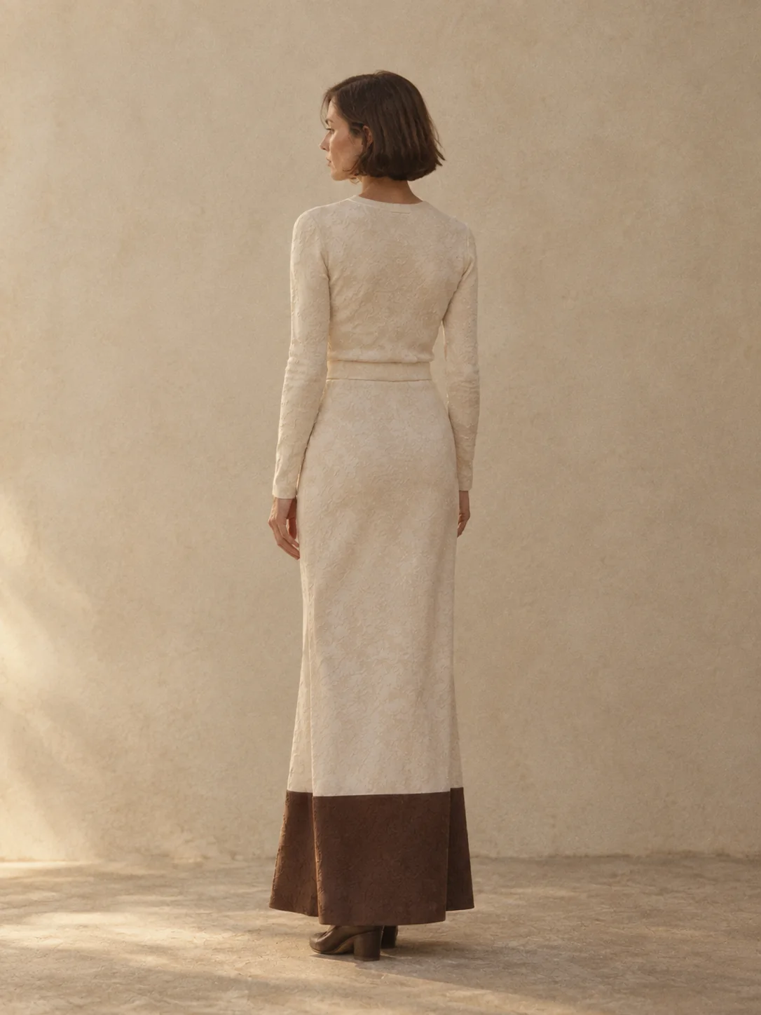 Afterimage Colour-Block Skirt, view 2
