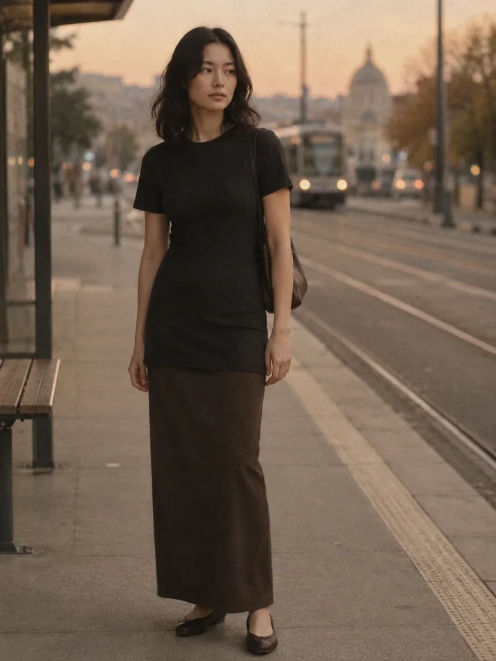 Undercut Long-Line Tee