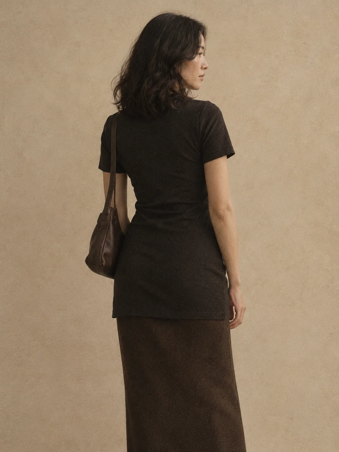 Undercut Long-Line Tee, view 2
