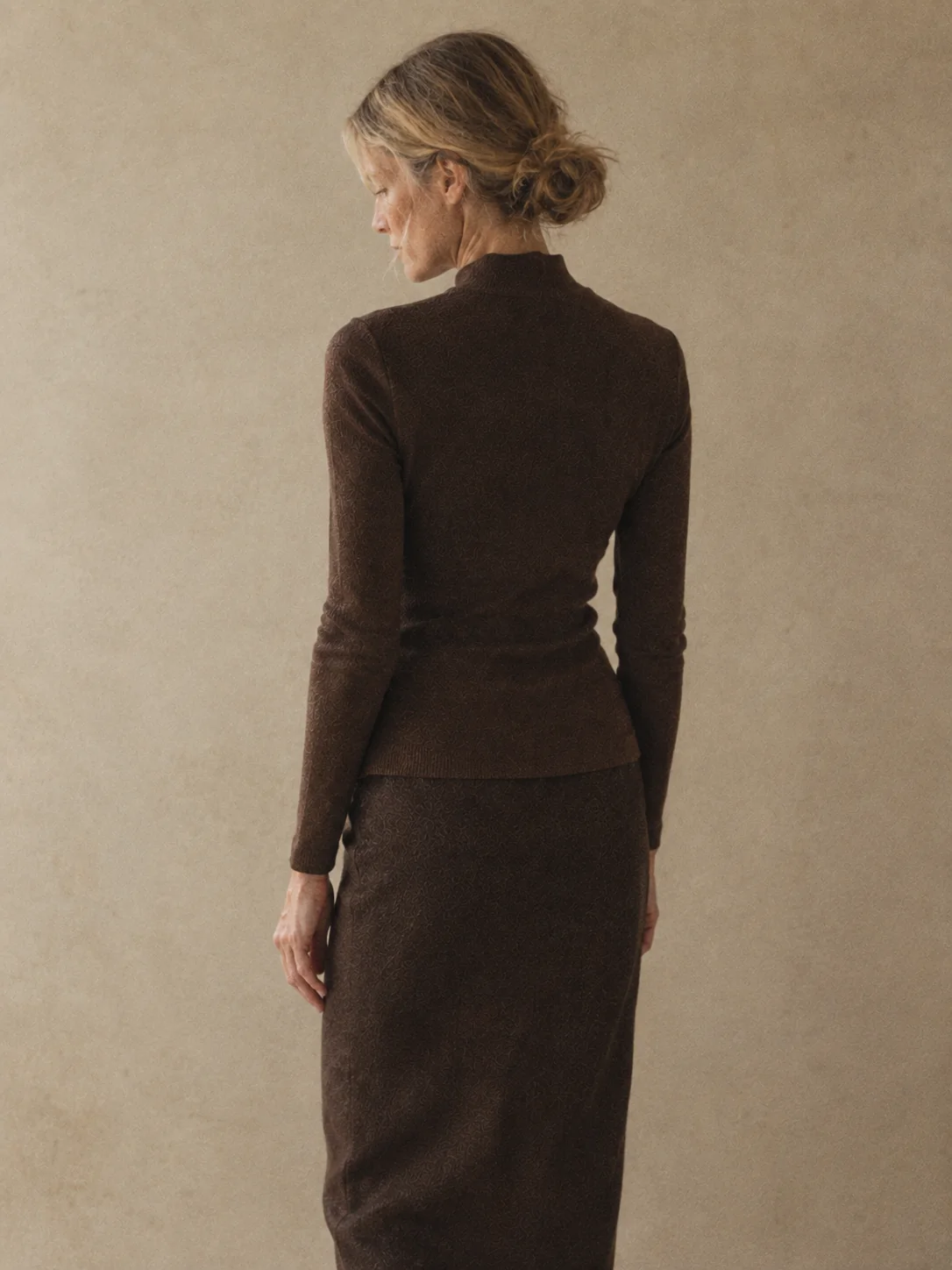Grain Mock-Neck Knit, view 2