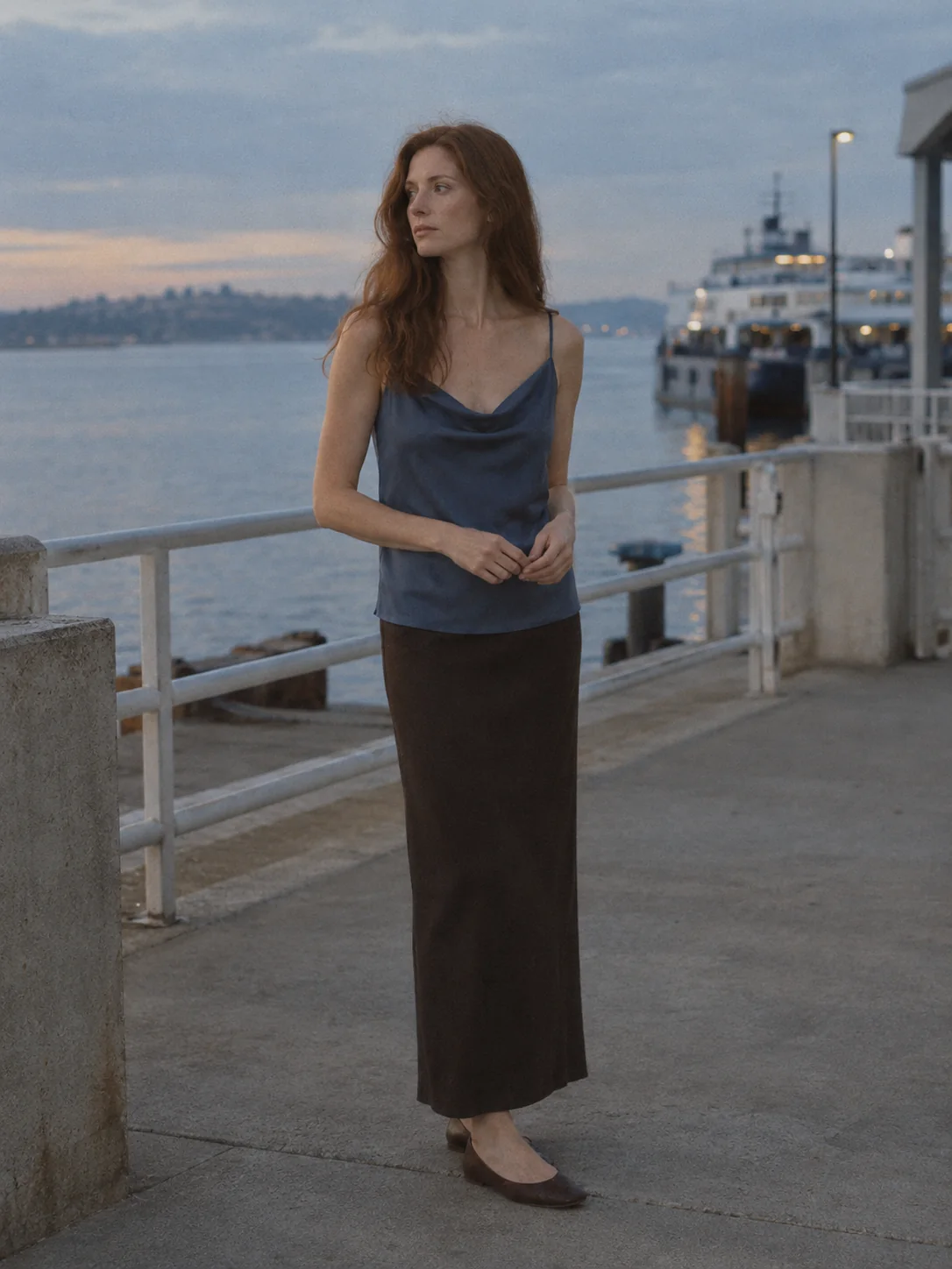 Blue Hour Cowl Camisole, view 1
