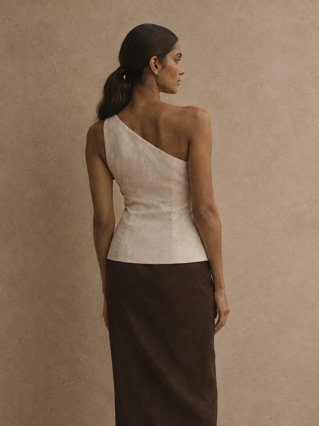 Cutaway One-Shoulder Top, view 2