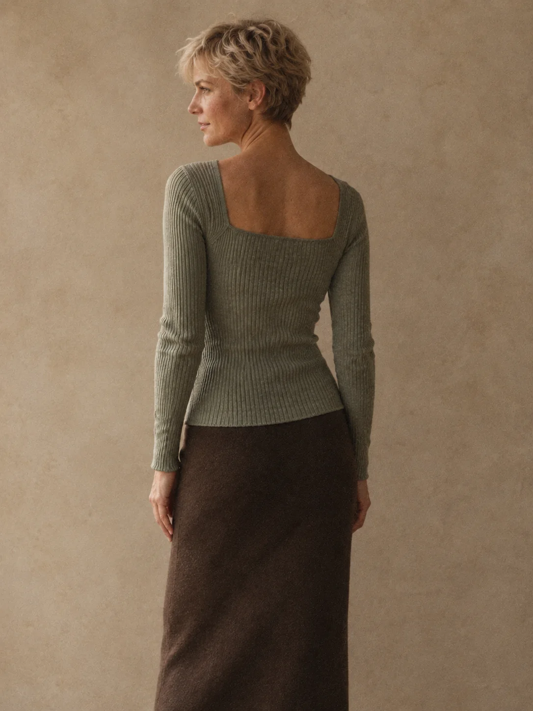 Mezzanine Square-Neck Long Sleeve, view 2