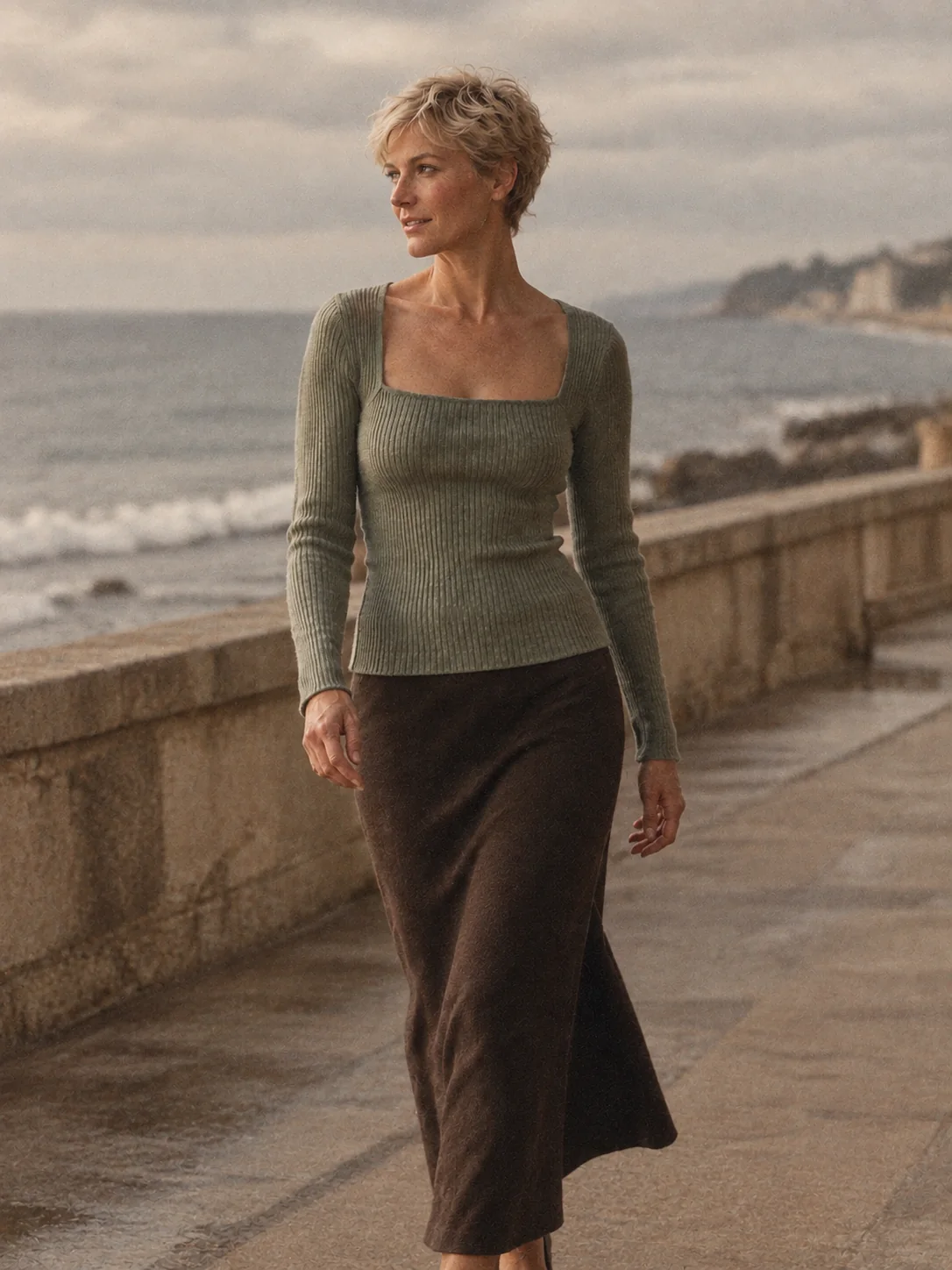 Mezzanine Square-Neck Long Sleeve, view 3