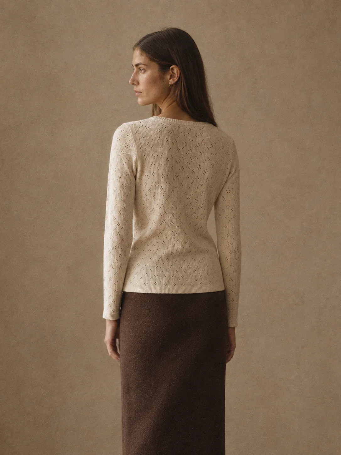 Pinhole Pointelle Long Sleeve, view 2