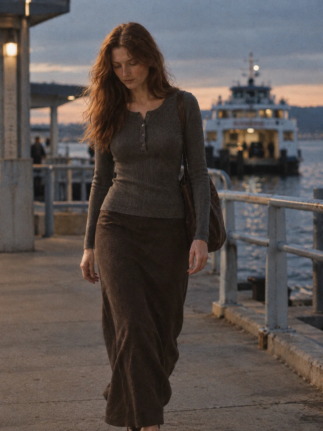 Close-Up Henley Rib Top, view 3